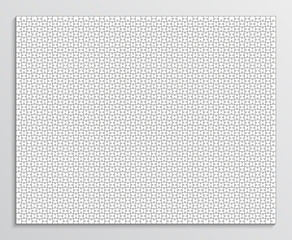 Puzzle pieces set. Jigsaw outline grid. Scheme of thinking game. Modern background with separate shapes. Simple frame tiles. Mosaic silhouette with 2000 details. Cutting template. Vector illustration.