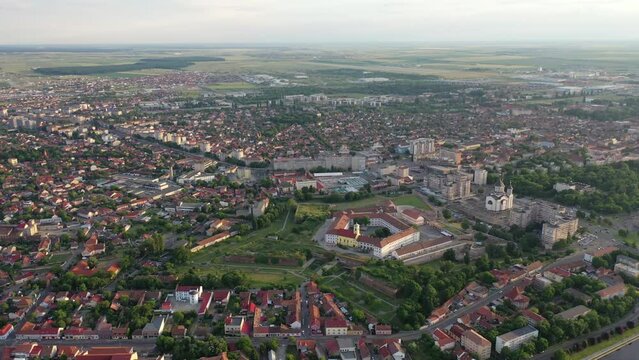 Aerial view of Oradea, Romania