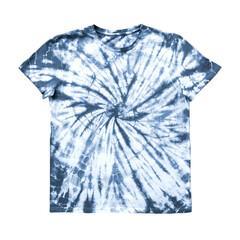Tie dye pattern t-shirt isolated on white background - 482708785