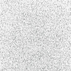 Small uneven spots and particles of debris. Abstract vector texture. Distressed uneven background. Grunge texture overlay with fine grains isolated on white background. Vector illustration. EPS10.