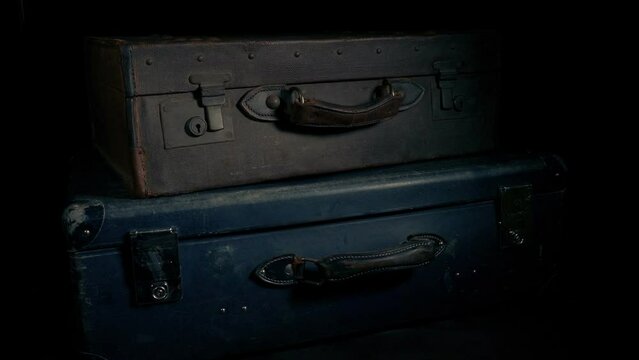 Luggage Suitcases Put Down Or Picked Up