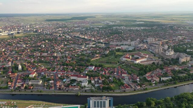 Aerial view of Oradea, Romania