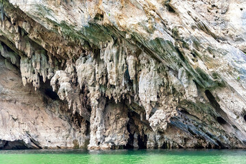 Scene from Hanabanilla Lake or Dam which is a natural reserve and famous tourist attraction in Cuba