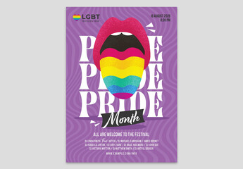 Lgbt Gay Pride Month Event Party Flyer Poster