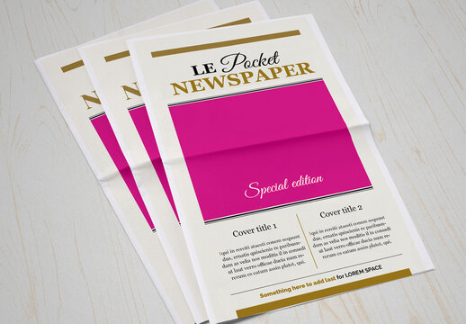 Le Pocket Newspaper Layout