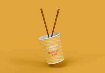 Chinese Food Box Mockup