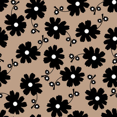 Seamless flowers pattern, floral print.