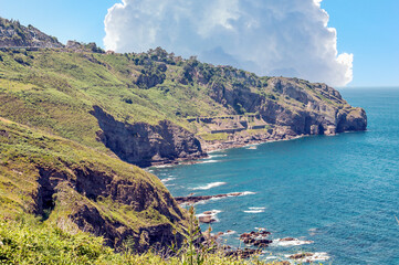 Coast in the Cantabrian sea