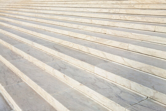 USA, DC, Washington, Marble stairs of US Supreme Court