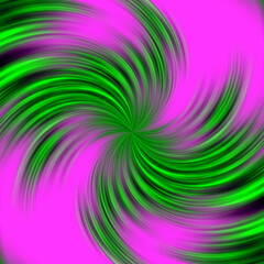 Fototapeta premium Pink green circular abstract colorful background with lines