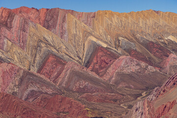 Panoramic view of El Hornocal, Jujuy,
Argentina.