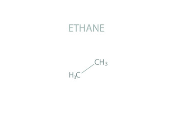 Ethane molecular skeletal chemical formula.	