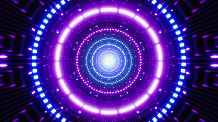 Shining Neon Night Club VJ Background