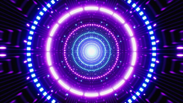 Shining Neon Night Club VJ Background