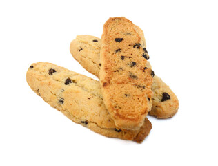 Sweet cookies isolated on a white background