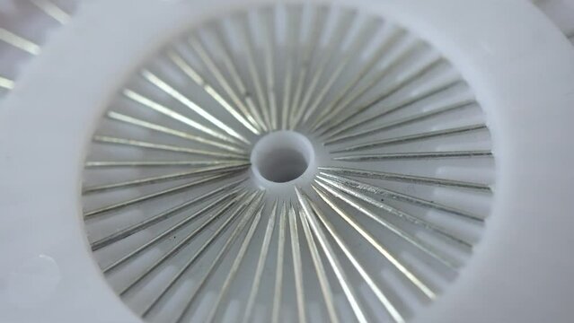 Rotation Set of Metal Needles White Background