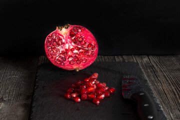 Peel pomegranate
