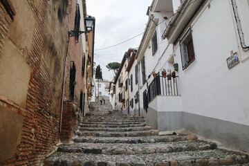Old district Albaicin in Granada, Spain	
