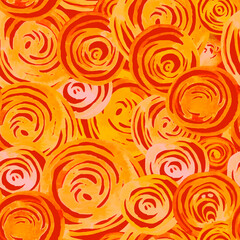 Seamless watercolor paisley pattern