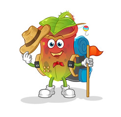 Nepenthes scout vector. cartoon character