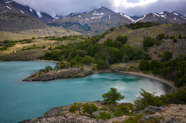 Lago Belgrano lake at Perito Moreno national park, patagonia, Argentina