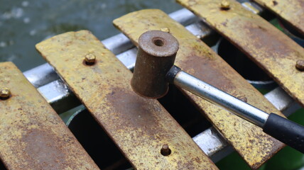 Kolintang is a typical musical instrument from Indonesia.