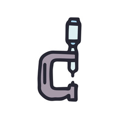 micrometer color vector doodle simple icon design