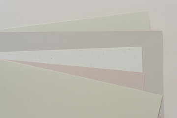 layered paper background (top down view) with blank space