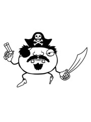 Böser Kapitän Piraten 