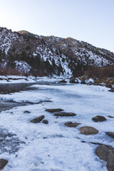 river in the mountains