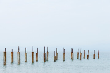 Remains of a pier