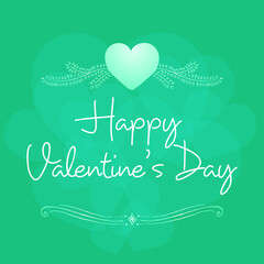 14 February happy valentines day greeting card vector illustration stock illustration
