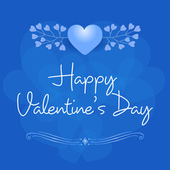 14 February happy valentines day greeting card vector illustration stock illustration
