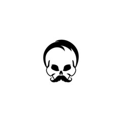 set of skull logo vector icon template illustration