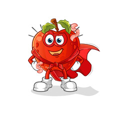 apple with worm heroes vector. cartoon character
