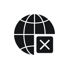 Connection error icon design isolated on white background