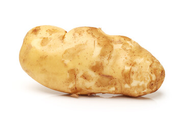 New potato isolated on white background 