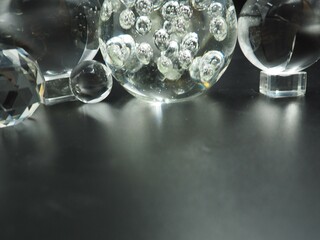 Abstract Photo of Glass Globe Grouping