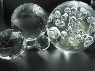 Abstract Photo of Glass Globe Grouping
