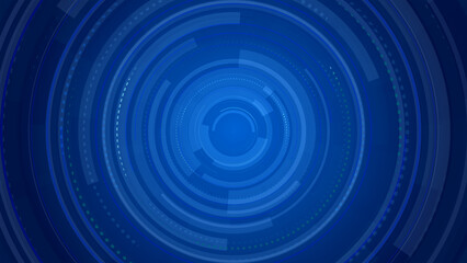 Abstract circle blue future technology background.