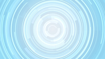Abstract circle white blue future technology background.