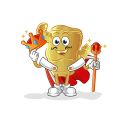 Ginger king vector. cartoon character