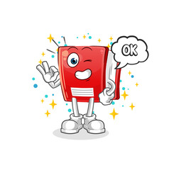 book agree mascot. cartoon vector