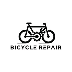 BICYCLE REPAIR logo design for company symbol and brand