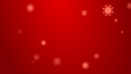 Coronavirus red pattern banner background. Abstract healthcare Illustrations concept COVID-19.