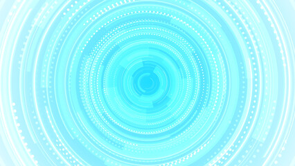 Abstract circle white blue future technology background.