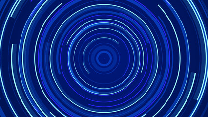 Abstract circle blue future technology background.