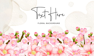 Fototapeta na wymiar beautiful floral background cherry blossom flower