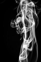 Real closeup black and white smoke vapor texture