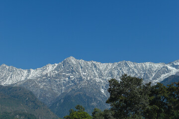 Magnificent dhauladhar range of mountain dharamshala taken with telephoto lens